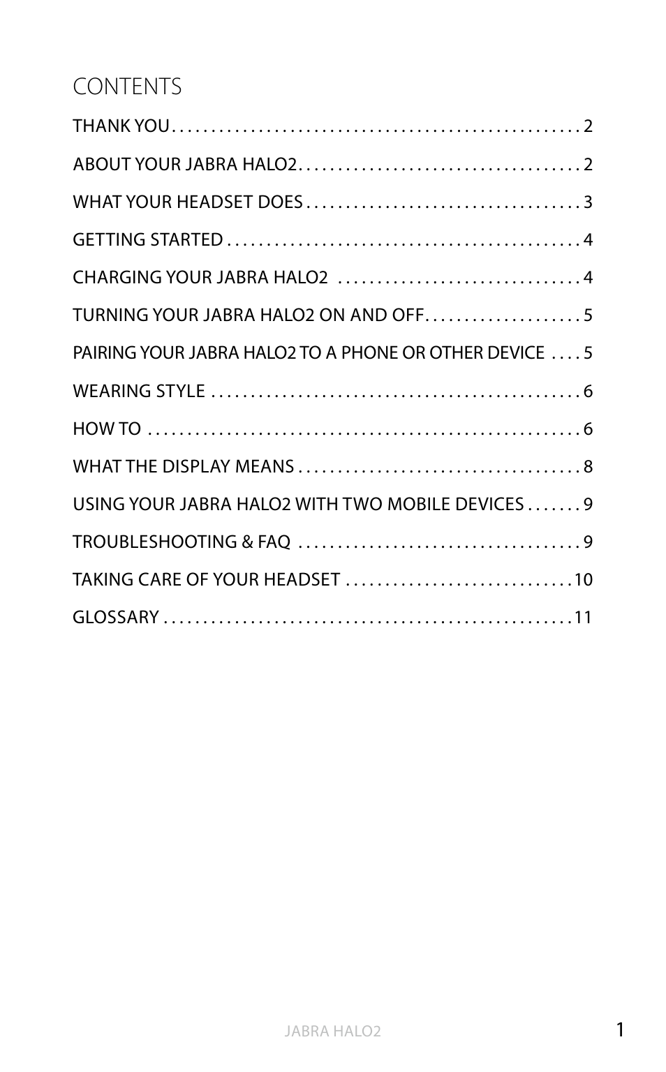 Jabra HALO2 User Manual | Page 2 / 13