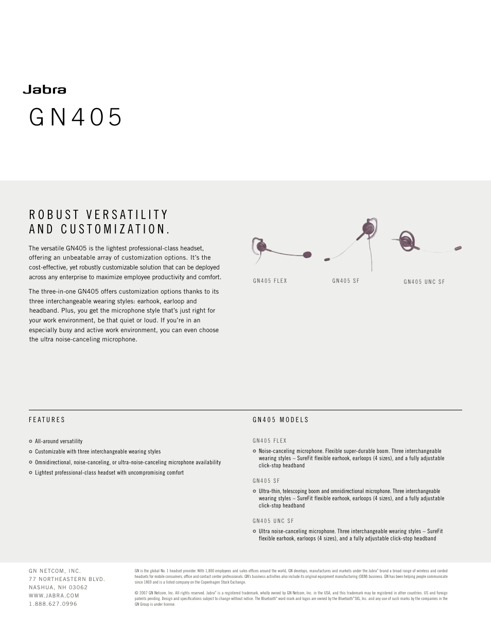 G n 4 0 5 | Jabra GN405 User Manual | Page 2 / 2