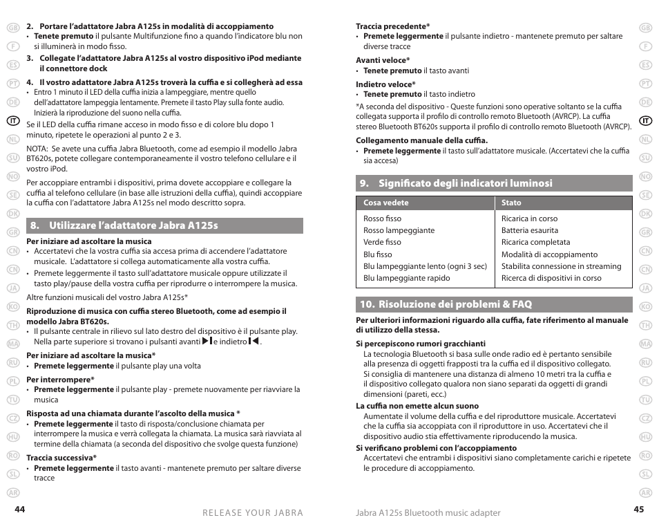 Jabra A125s User Manual | Page 25 / 106