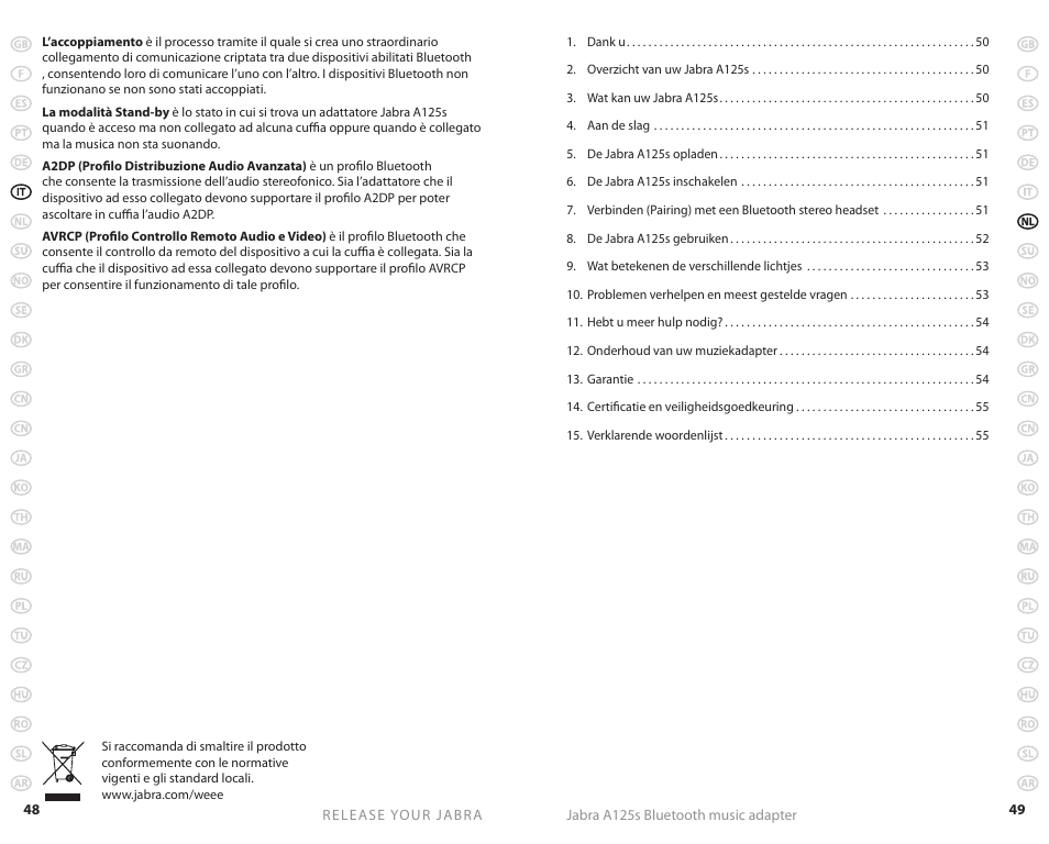 Jabra A125s User Manual | Page 27 / 106