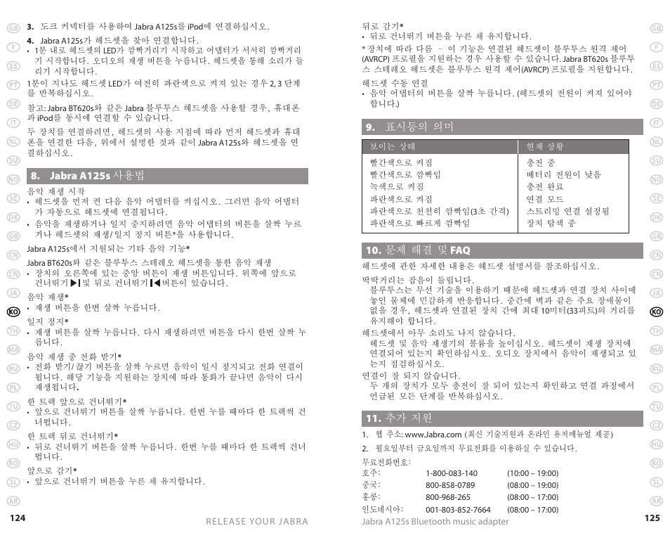 Jabra A125s User Manual | Page 65 / 106