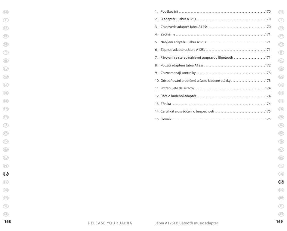 Jabra A125s User Manual | Page 87 / 106