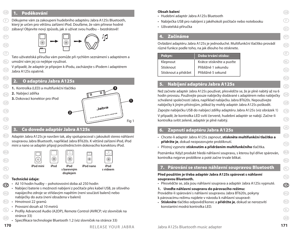 Jabra A125s User Manual | Page 88 / 106