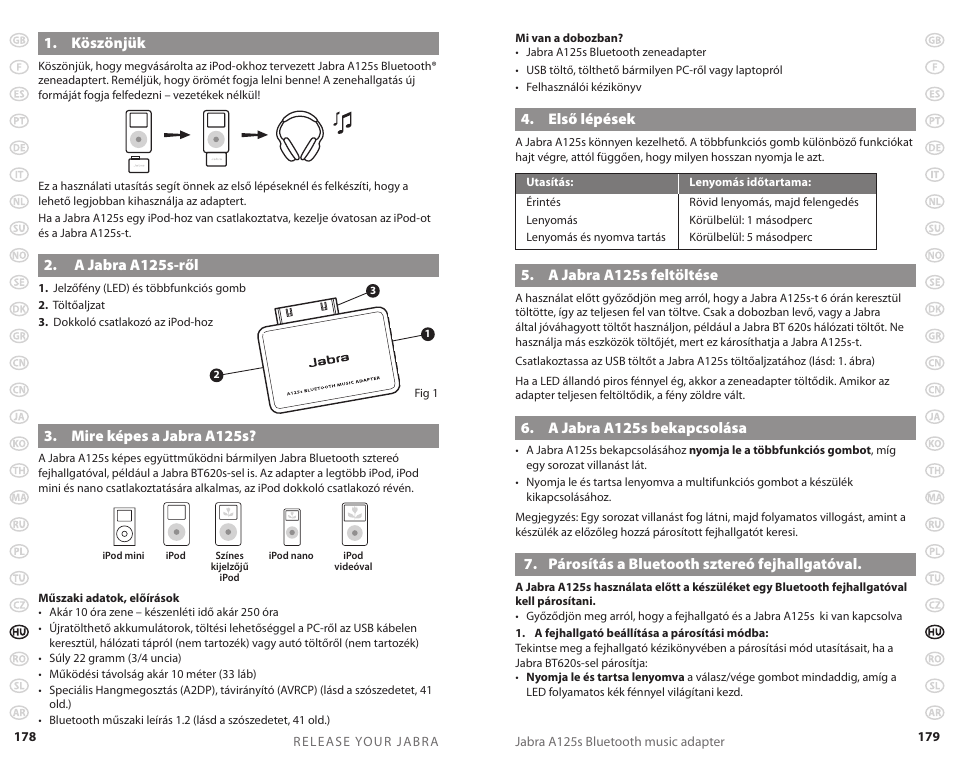 Jabra A125s User Manual | Page 92 / 106