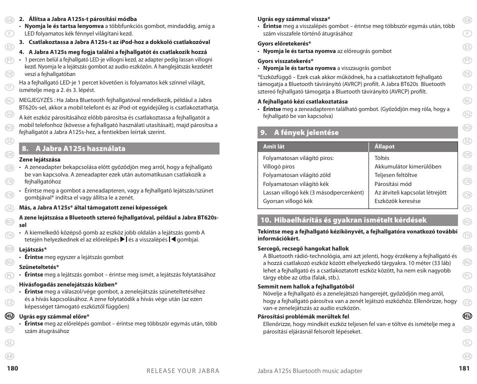 Jabra A125s User Manual | Page 93 / 106