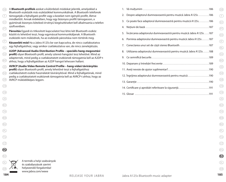Jabra A125s User Manual | Page 95 / 106