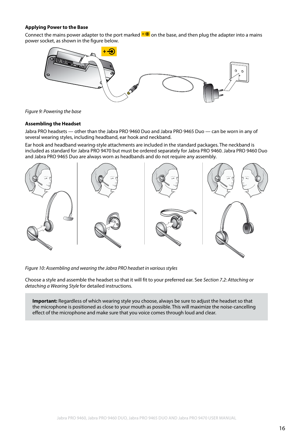 En g li sh | Jabra PRO 9460 User Manual | Page 16 / 80