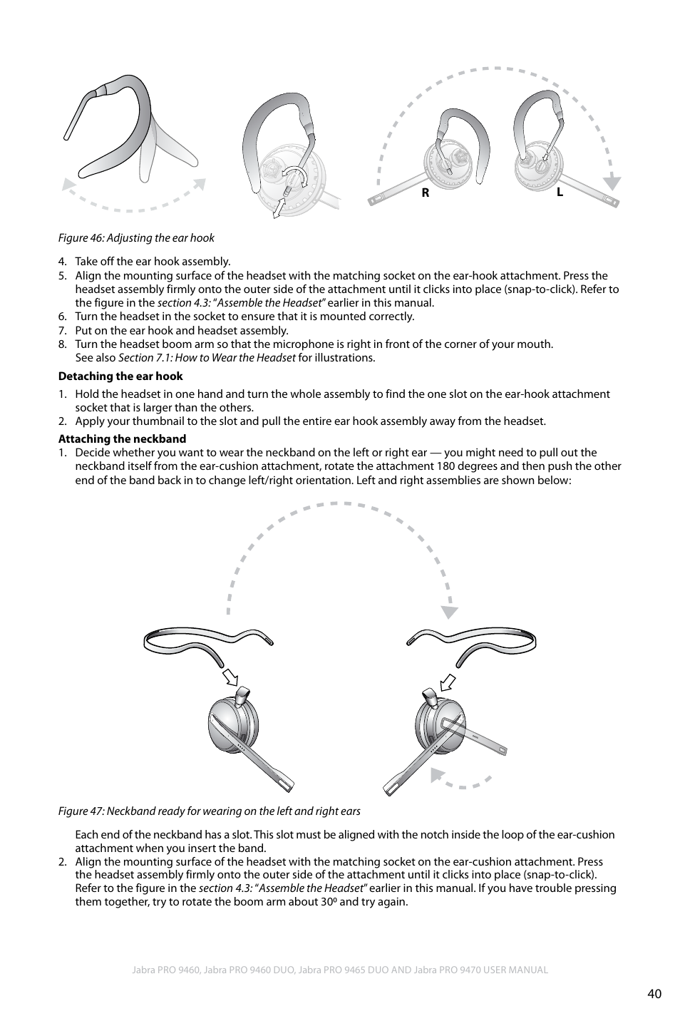 En g li sh | Jabra PRO 9460 User Manual | Page 40 / 80