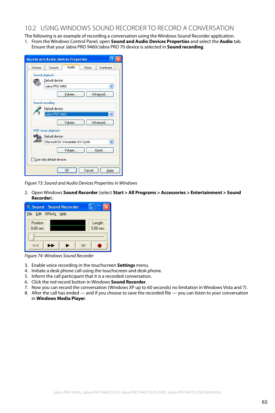 En g li sh | Jabra PRO 9460 User Manual | Page 65 / 80