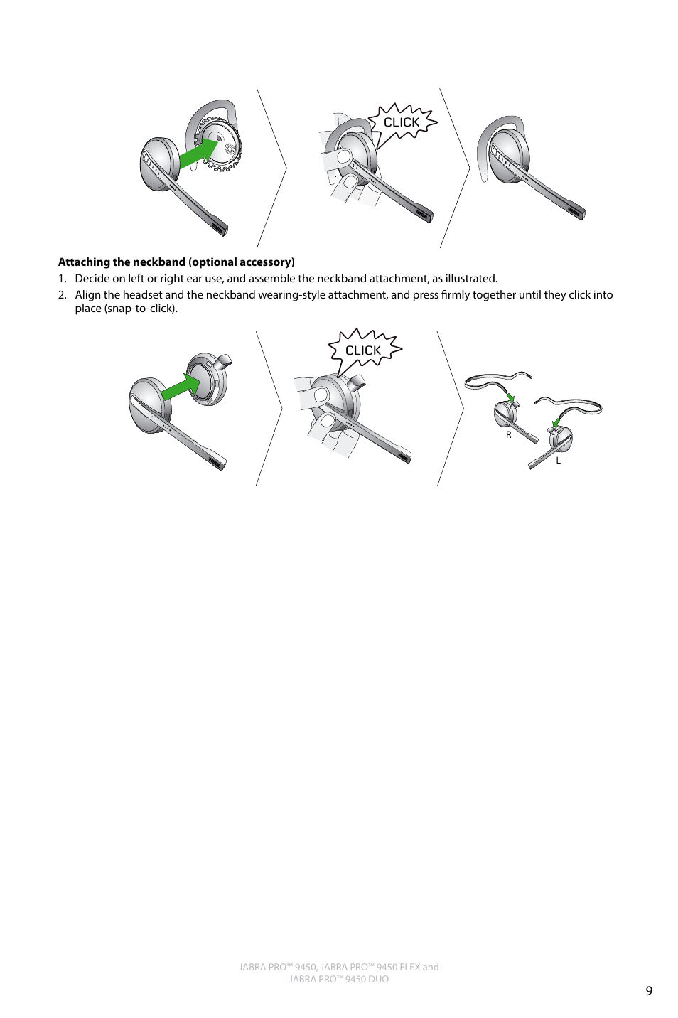 English | Jabra Pro 9450 User Manual | Page 9 / 34