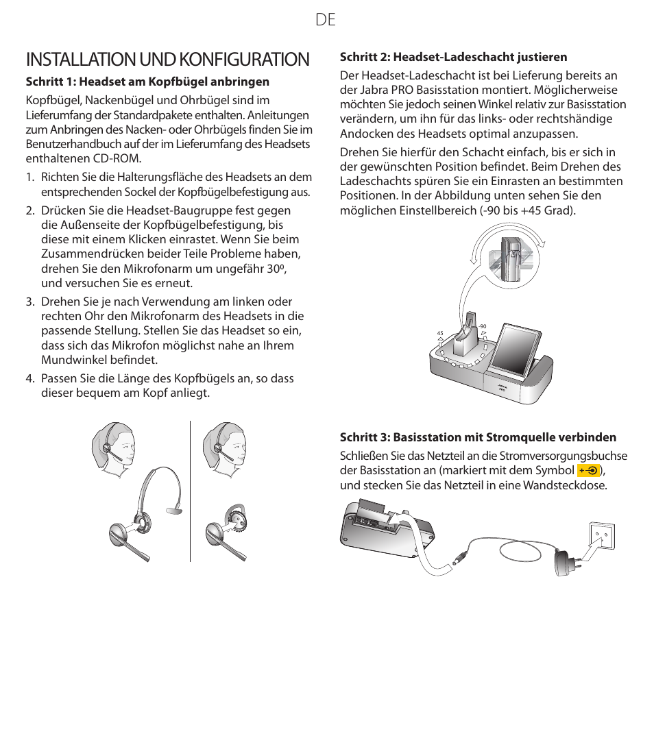 Installation und konfiguration | Jabra PROTM 9470 User Manual | Page 20 / 41