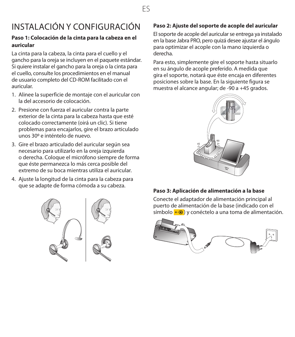 Instalación y configuración | Jabra PROTM 9470 User Manual | Page 28 / 41