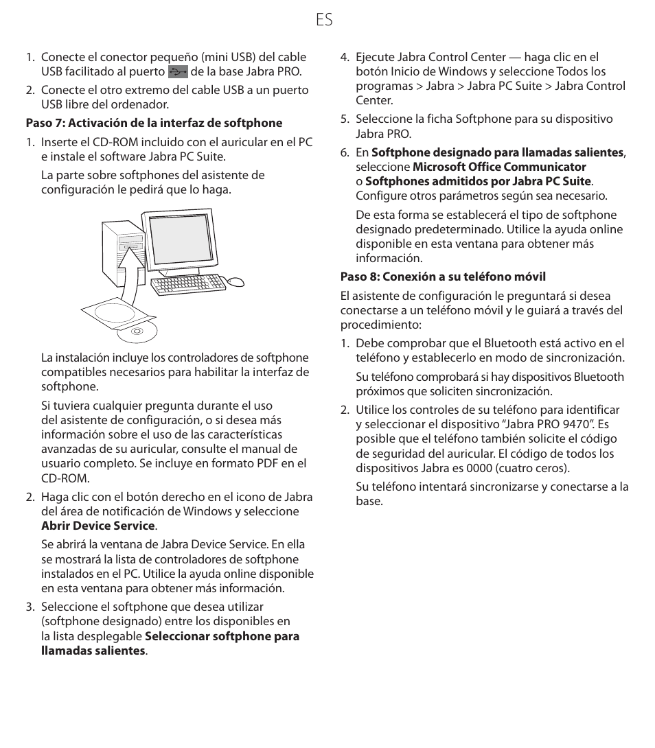 Jabra PROTM 9470 User Manual | Page 30 / 41