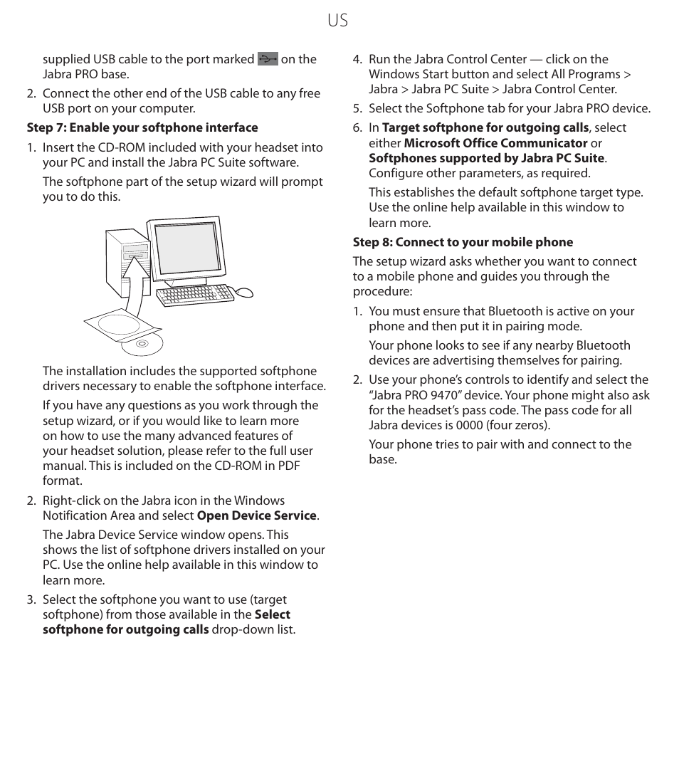Jabra PROTM 9470 User Manual | Page 6 / 41
