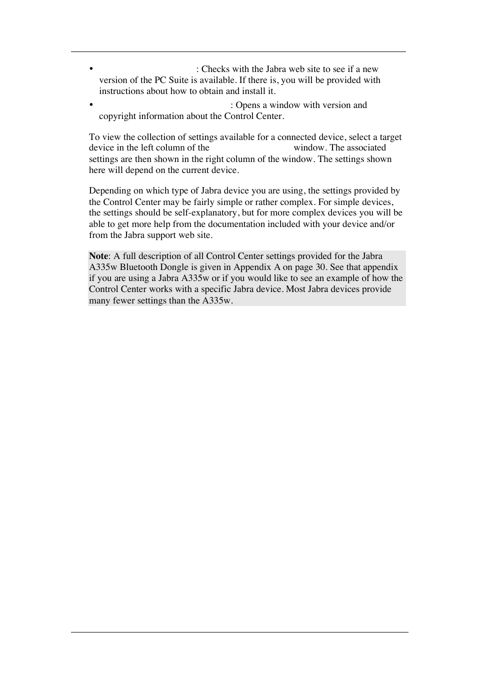 Jabra PC Suite User Manual | Page 20 / 33