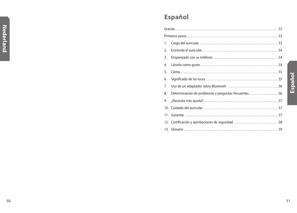 Español | Jabra BT130 User Manual | Page 28 / 63
