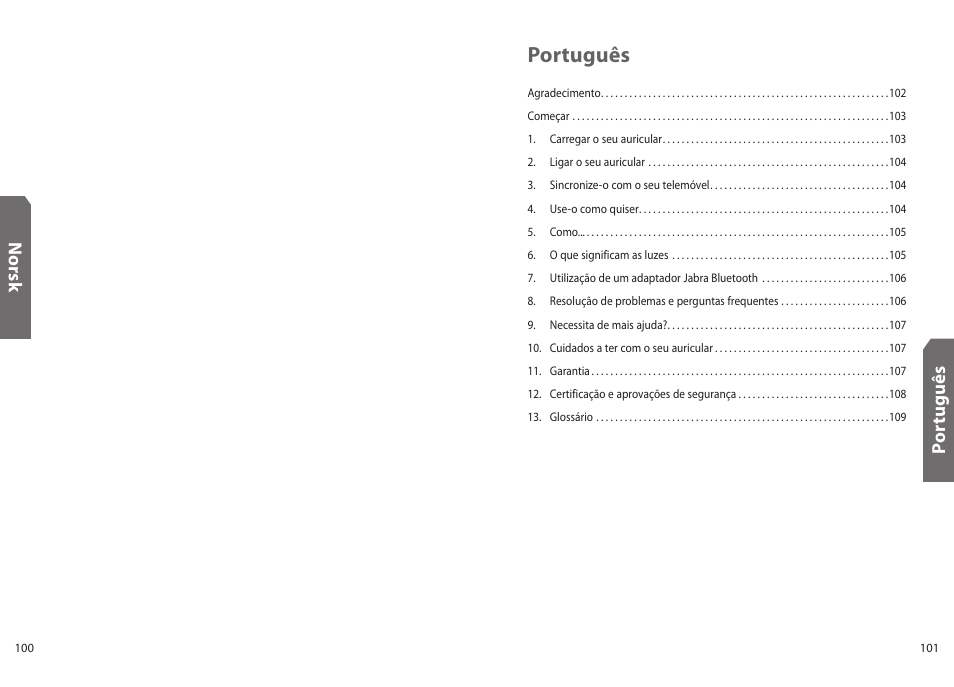 Português | Jabra BT130 User Manual | Page 53 / 63