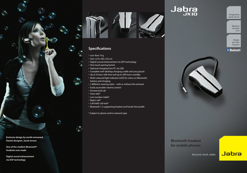 Jabra JX10 User Manual | 2 pages