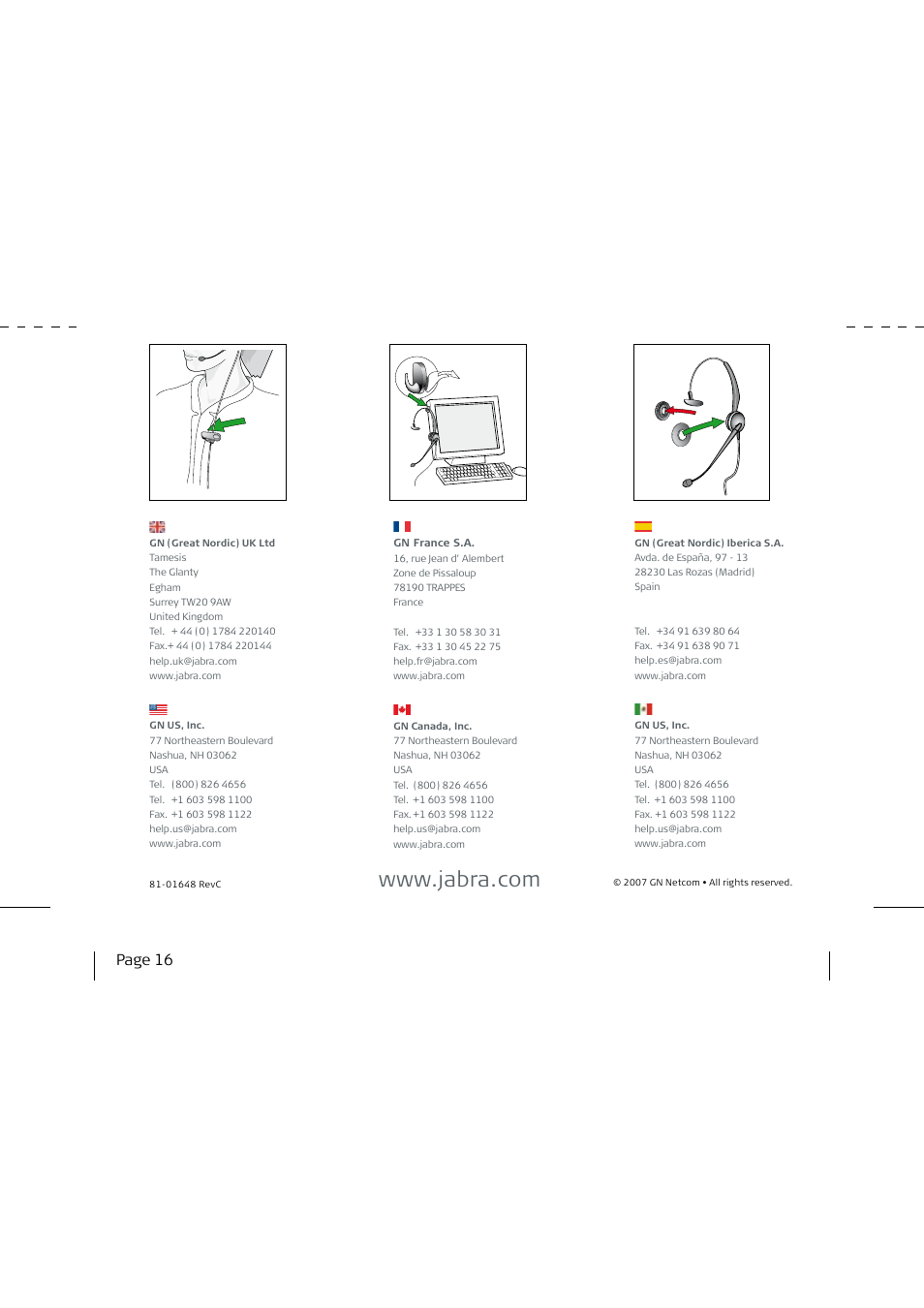 Page 16 | Jabra GN2100 User Manual | Page 7 / 7