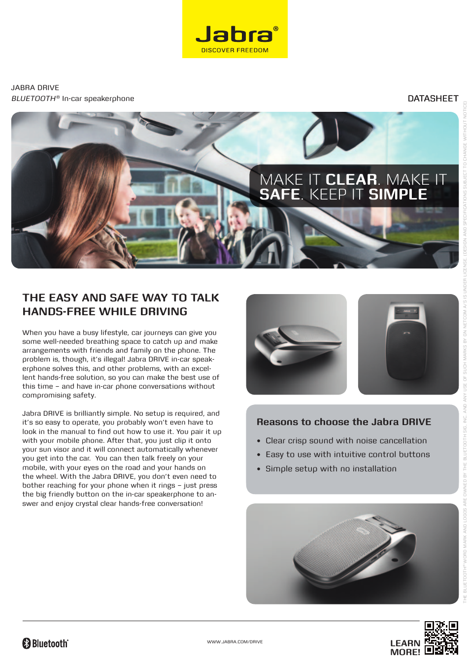 Jabra DRIVE SPEAK410 User Manual | 2 pages