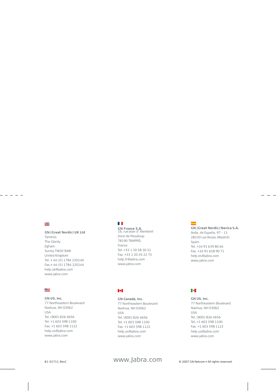 Jabra GN2000 User Manual | Page 5 / 5