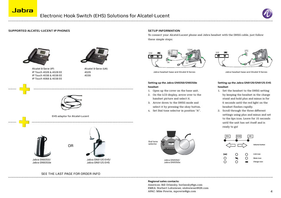 Jabra ELECTRONIC HOOK SWITCH M5390 User Manual | Page 4 / 9