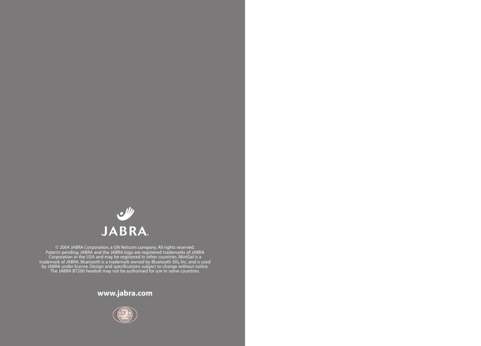 Jabra BT200 User Manual | Page 87 / 87