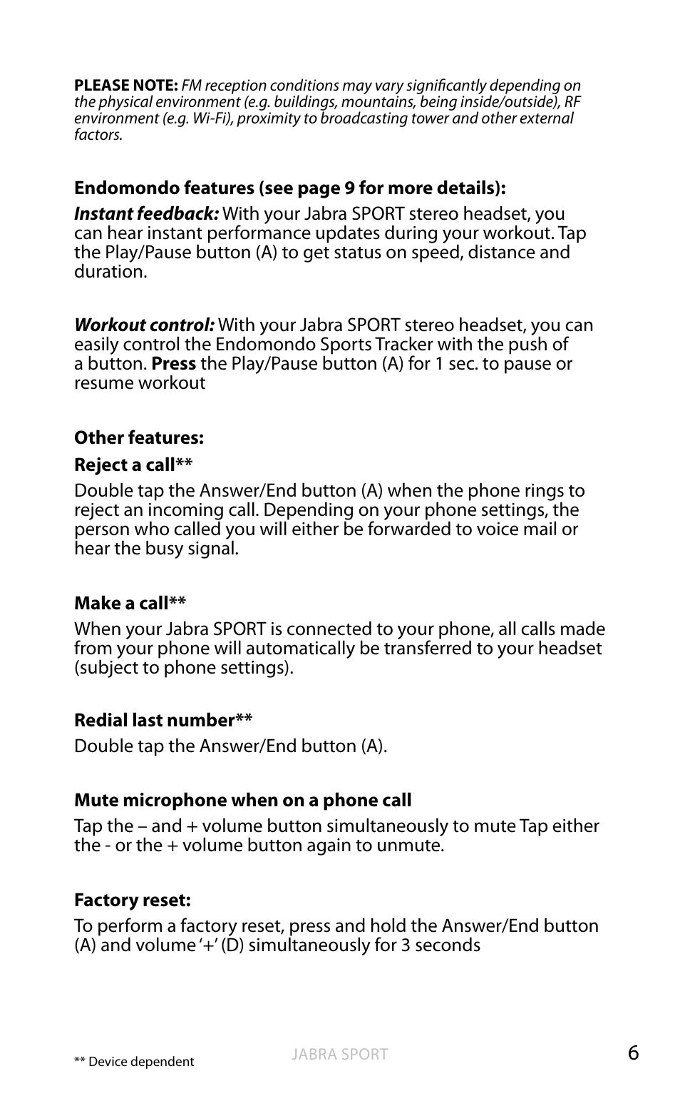 Jabra BTE4 User Manual | Page 7 / 15