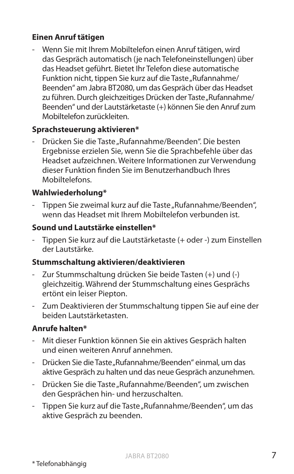 Englisch | Jabra BT2080 User Manual | Page 108 / 495