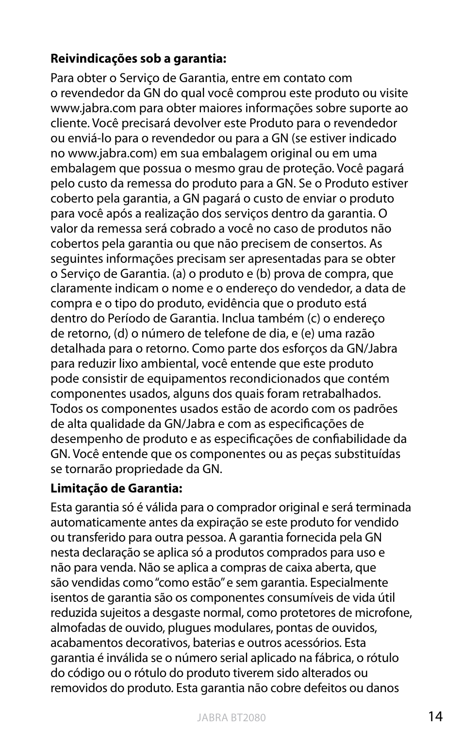 Inglês | Jabra BT2080 User Manual | Page 234 / 495