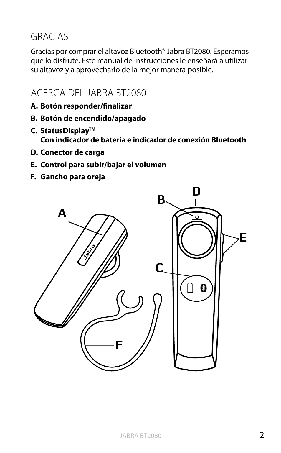 Gracias, Acerca del jabra bt2080, Inglés | Jabra BT2080 User Manual | Page 256 / 495