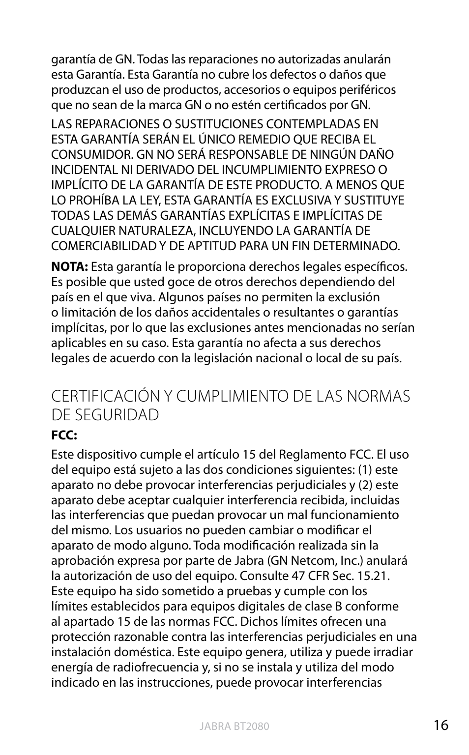 Inglés | Jabra BT2080 User Manual | Page 270 / 495