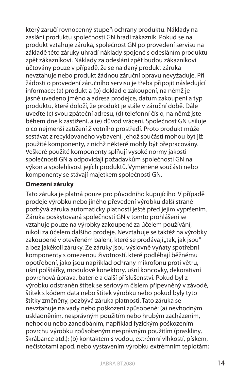 Anglick y | Jabra BT2080 User Manual | Page 286 / 495