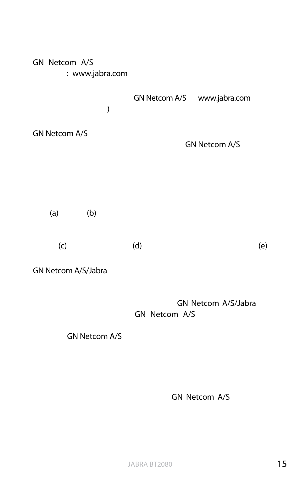 Jabra BT2080 User Manual | Page 447 / 495