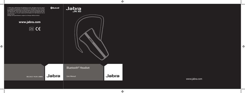 Jabra JXO Bluetooth Headset User Manual | 23 pages