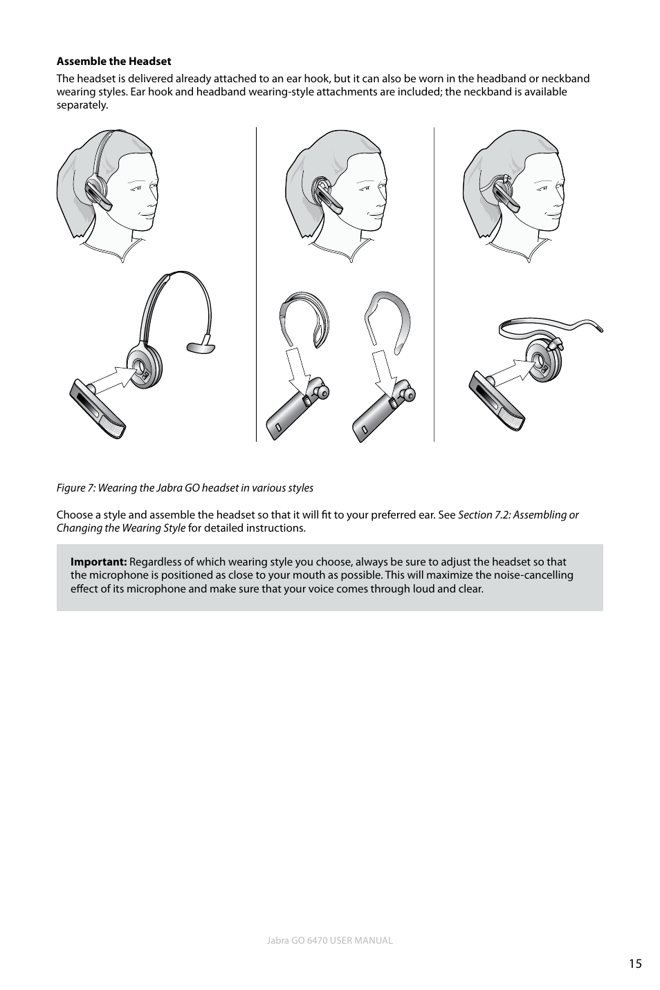 En g li sh | Jabra GO 6470 User Manual | Page 15 / 77