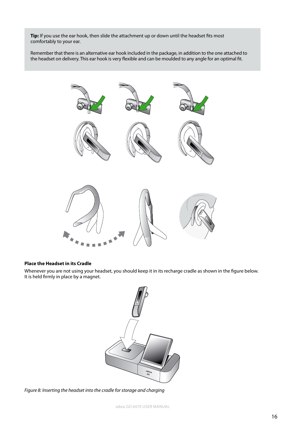 En g li sh | Jabra GO 6470 User Manual | Page 16 / 77
