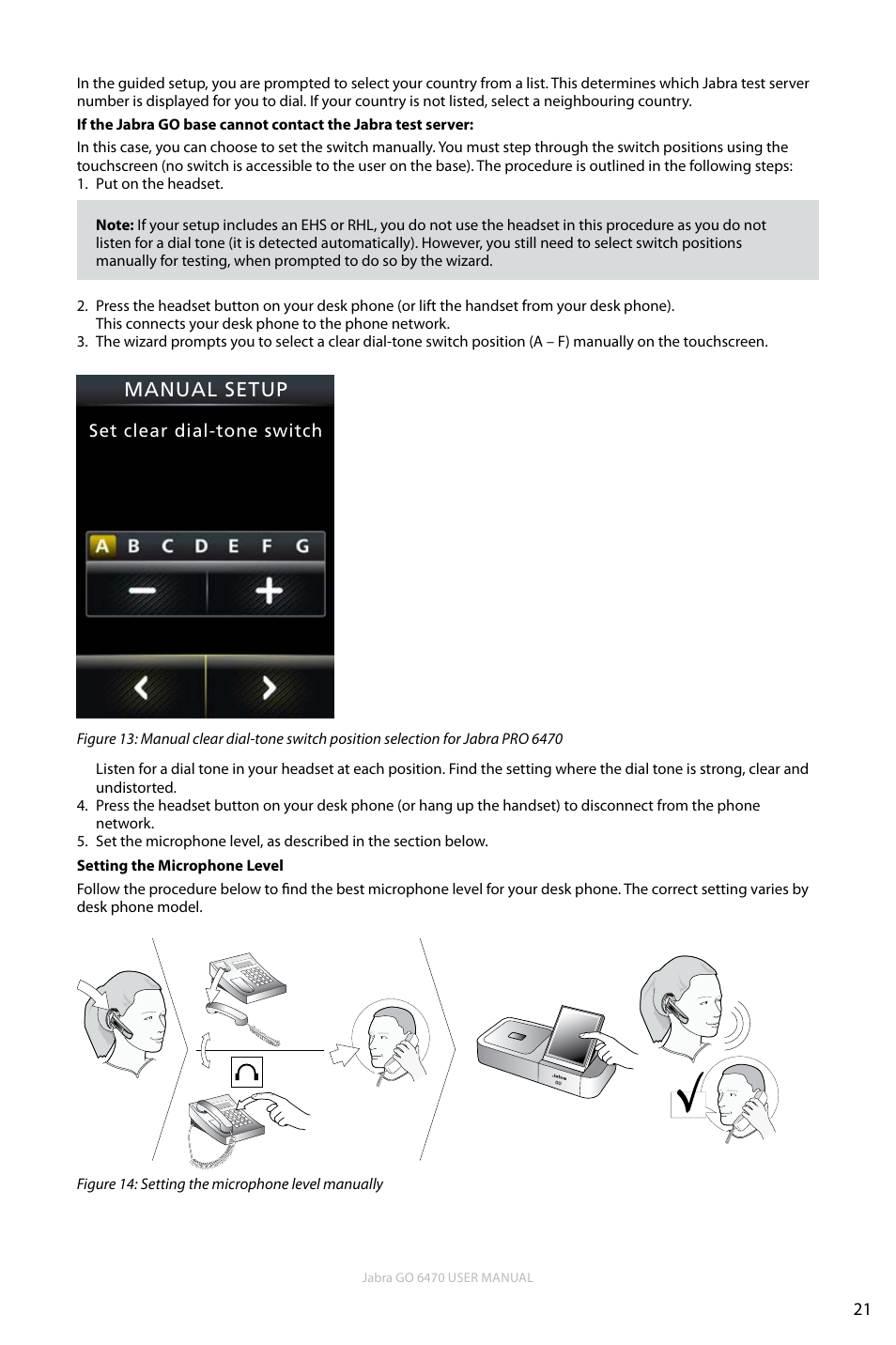 En g li sh | Jabra GO 6470 User Manual | Page 21 / 77