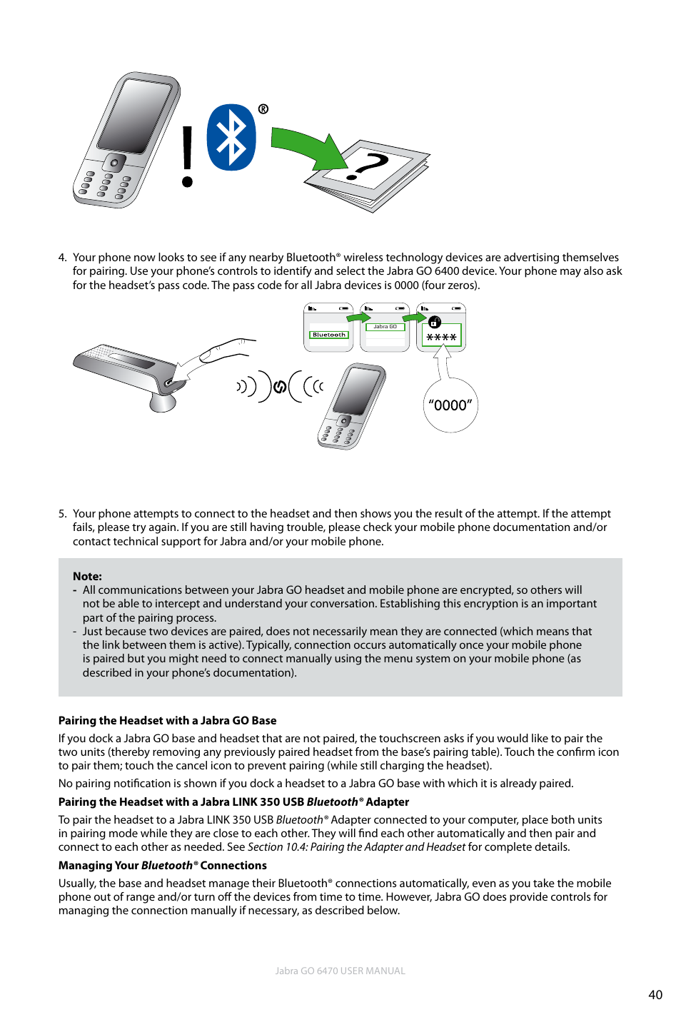 En g li sh | Jabra GO 6470 User Manual | Page 40 / 77