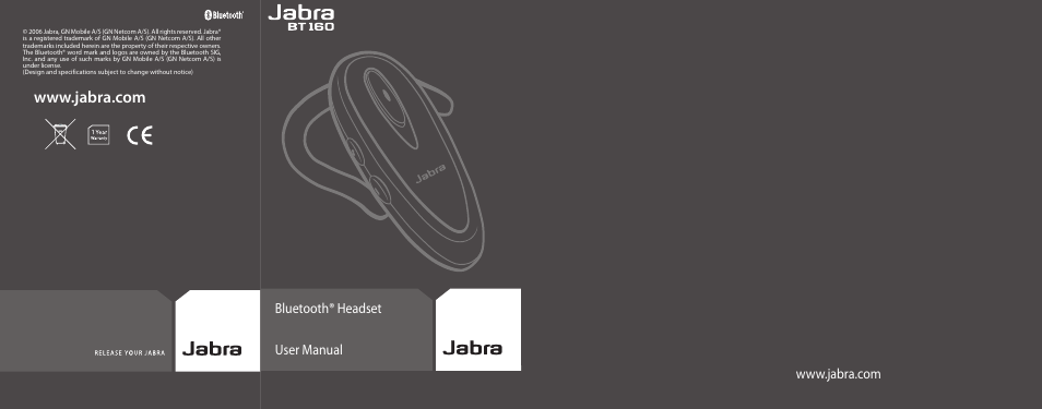 Jabra BT160 User Manual | 25 pages