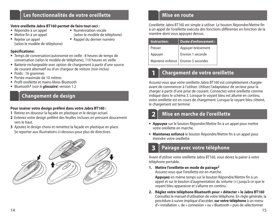 Jabra BT160 User Manual | Page 10 / 25