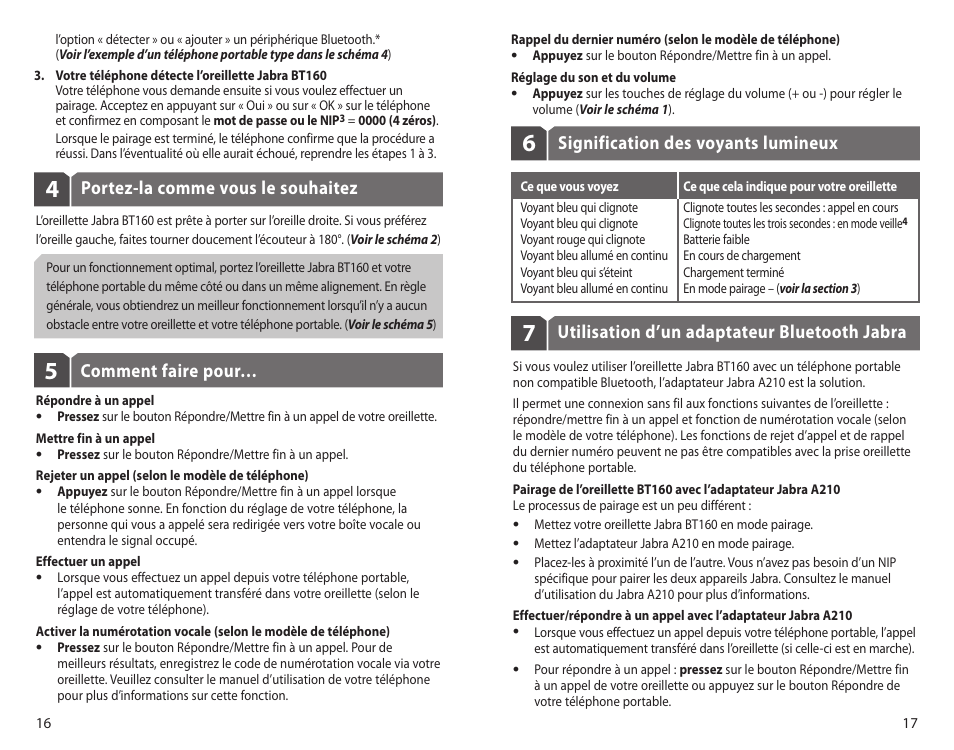 Jabra BT160 User Manual | Page 11 / 25