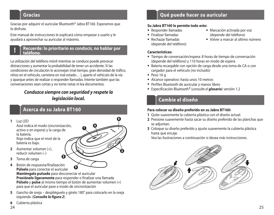 Jabra BT160 User Manual | Page 15 / 25