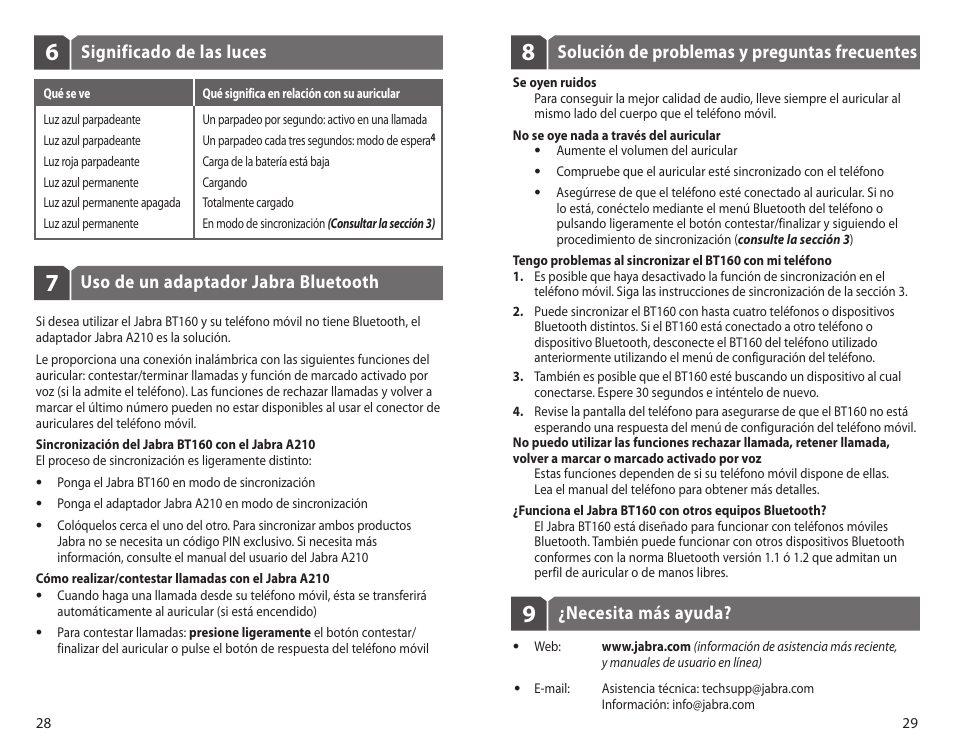 Jabra BT160 User Manual | Page 17 / 25