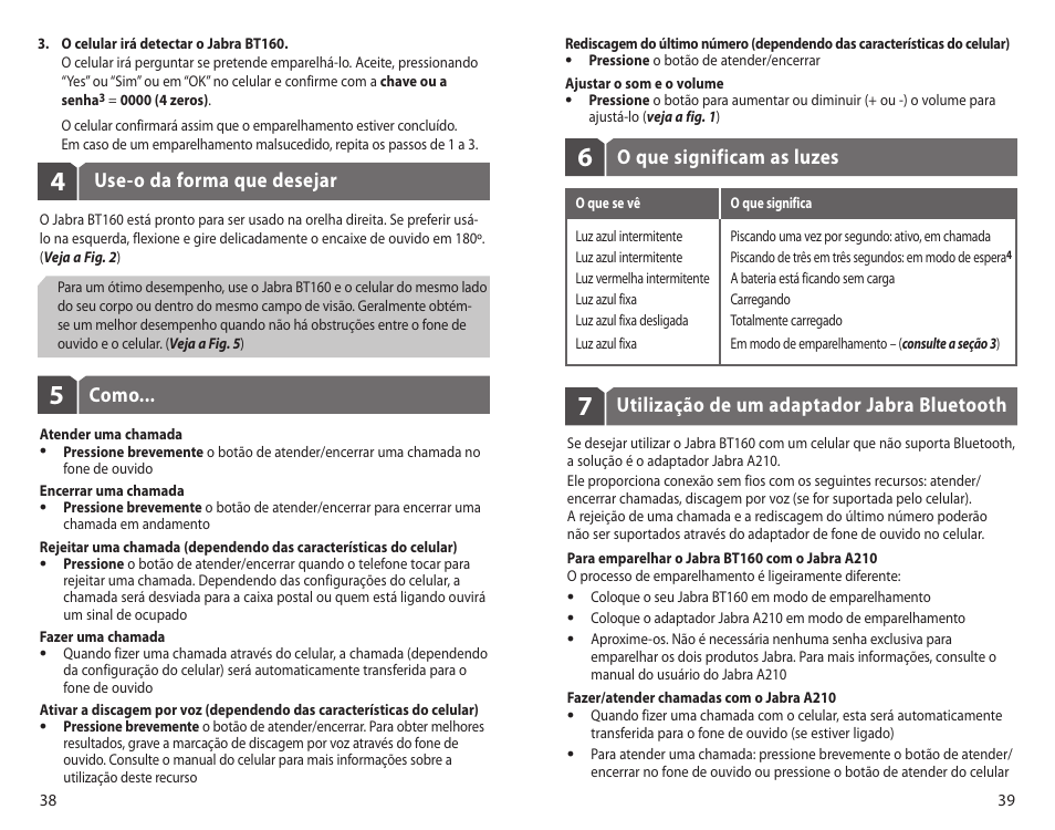 Jabra BT160 User Manual | Page 22 / 25