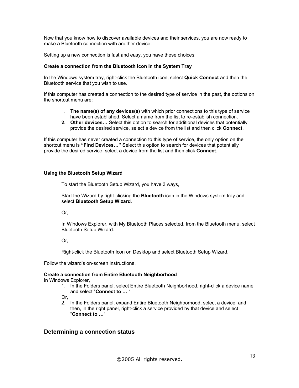 Determining a connection status | Jabra A320s User Manual | Page 13 / 53