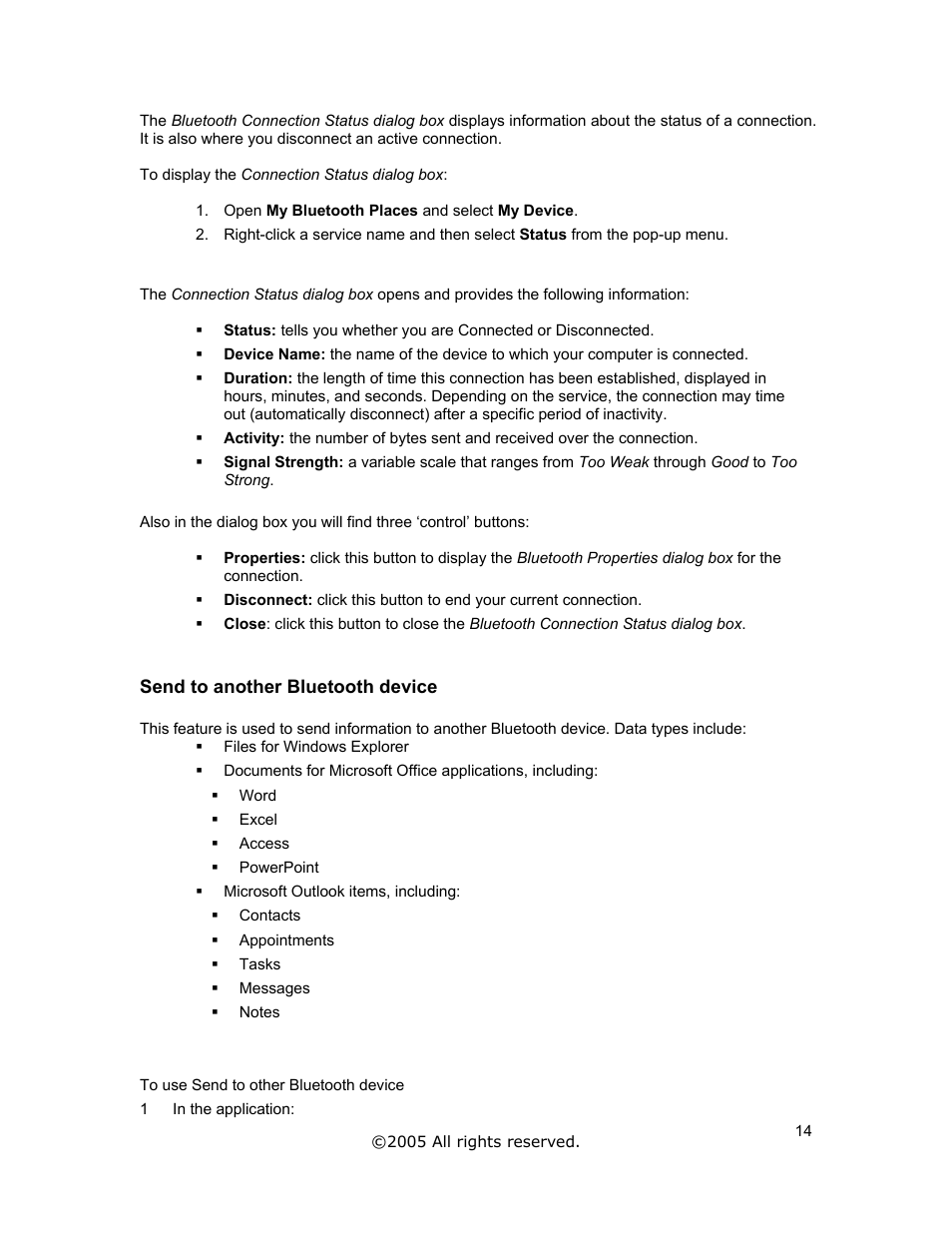 Send to another bluetooth device | Jabra A320s User Manual | Page 14 / 53