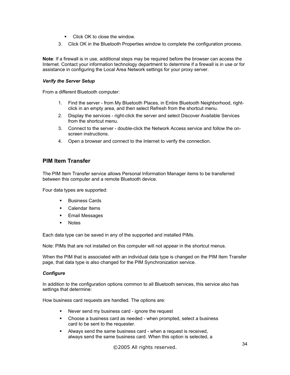 Pim item transfer | Jabra A320s User Manual | Page 34 / 53