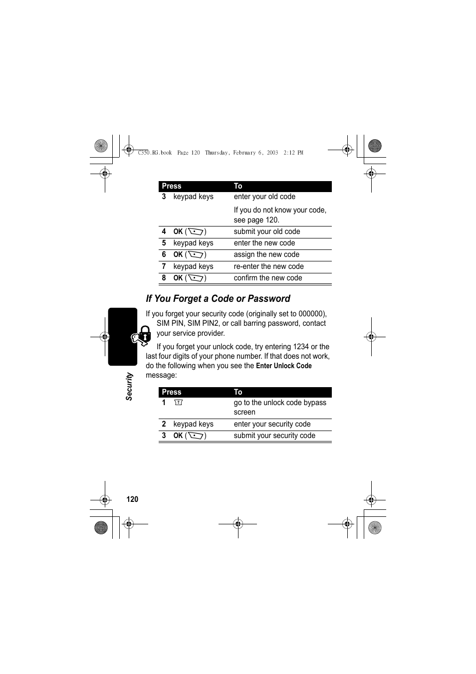 If you forget a code or password | Jabra C350 User Manual | Page 120 / 173