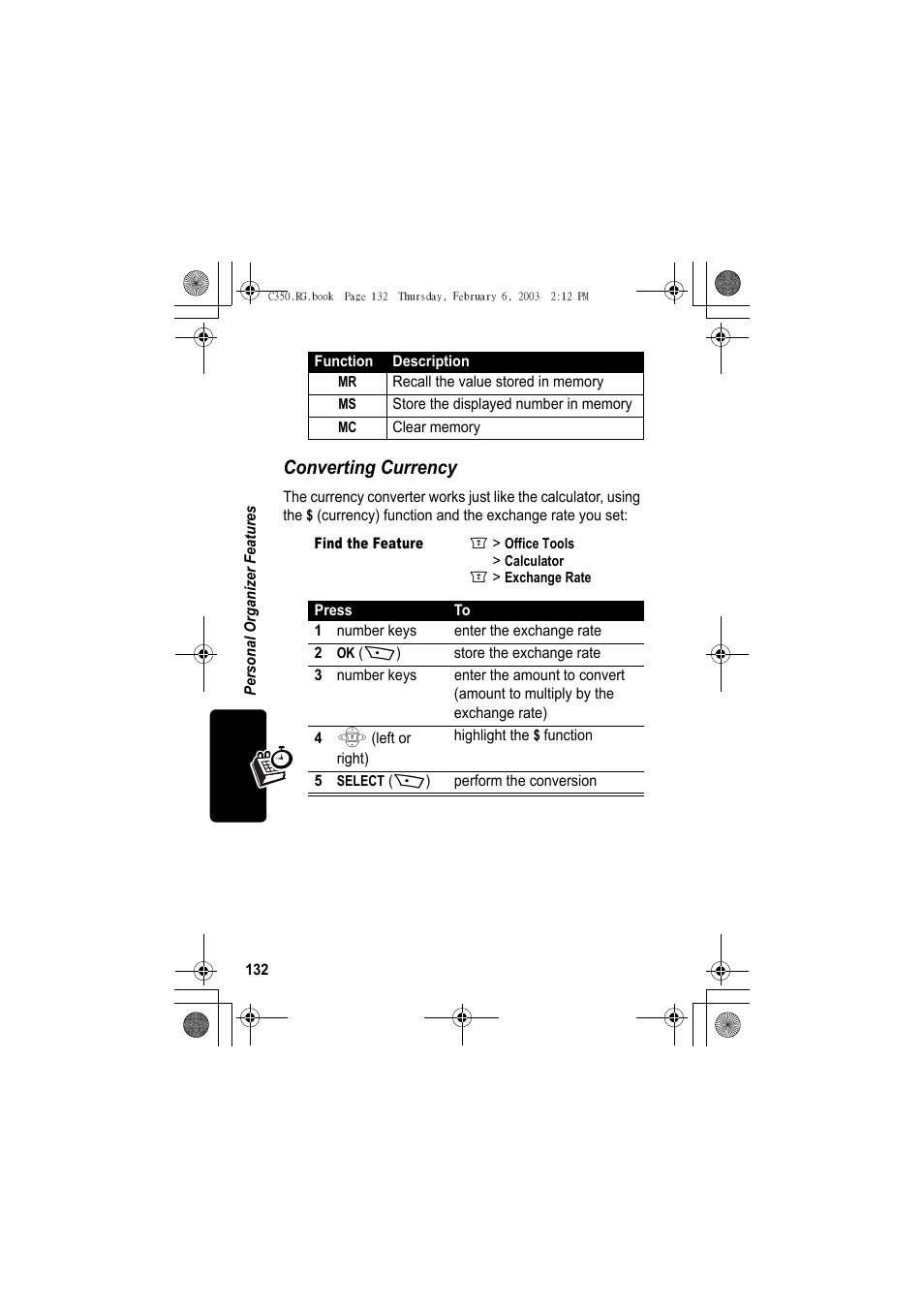 Converting currency | Jabra C350 User Manual | Page 132 / 173